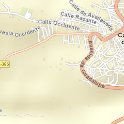 Castañar de Ibor Street Map