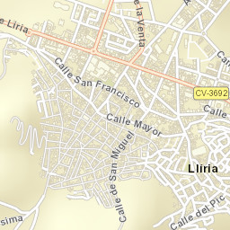 Llíria Street Map