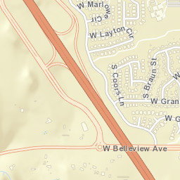 13740 West Belleview Avenue, Littleton, CO Street Map