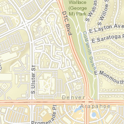 8200 East Belleview Avenue, Greenwood Village, CO Street Map