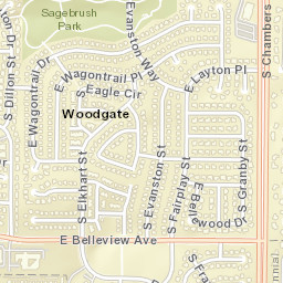 Woodgate Colorado Street Map