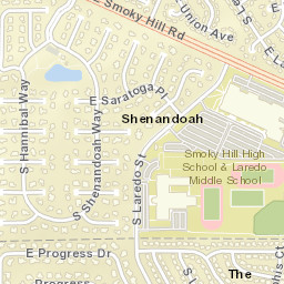 Shenandoah Colorado Street Map