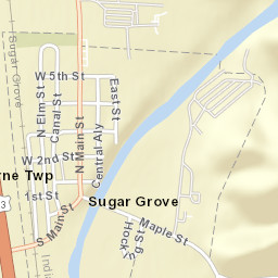 Sugar Grove Ohio Street Map