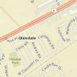 Glendale Delaware Street Map