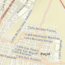 Puçol Street Map