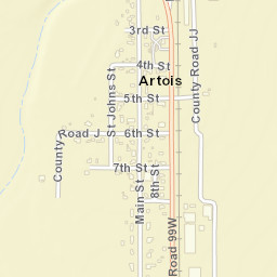 Artois California Street Map