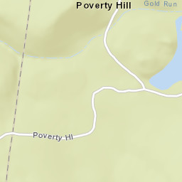 Poverty Hill California Street Map