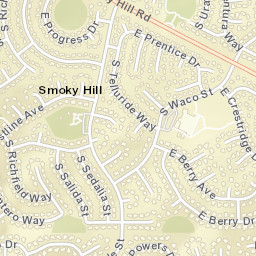 5400-5408 South Waco Street, Centennial Street Map