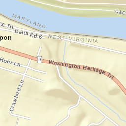 5010 Central Avenue, Great Cacapon, WV Street Map