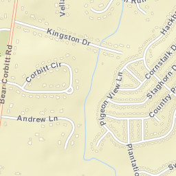 Kinston Acres Delaware Street Map