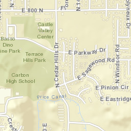 720 N Cedar Hills Dr, Price, UT 84501 Street Map