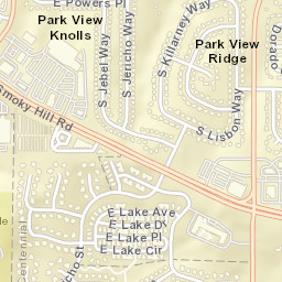 Park View Colorado Street Map