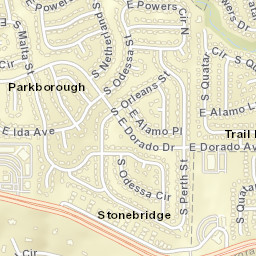 Parkborough Colorado Street Map