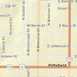 200-284 Illinois 106 Pittsfield IL Street Map
