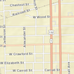 113-153 North Central Avenue, Paris, IL Street Map