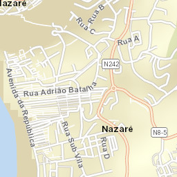 Nazaré Street Map