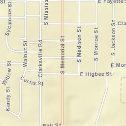 201-299 W Higbee St, Pittsfield, IL 62363 Street Map