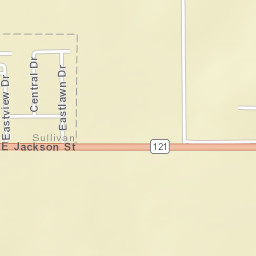 1498 East Jackson Street, Sullivan, IL 61951 Street Map