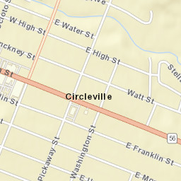 Circleville Ohio Street Map