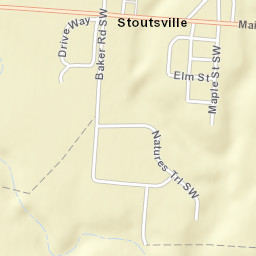 Stoutsville Ohio Street Map