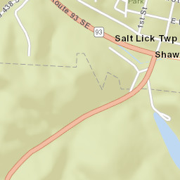 Shawnee Ohio Street Map