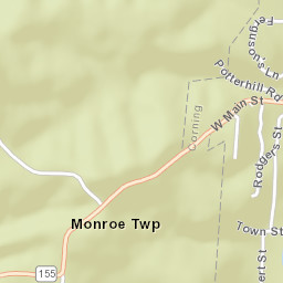 Millertown Ohio Street Map