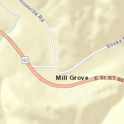 Mill Grove Ohio Street Map