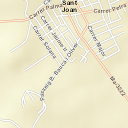 Sant Joan Street Map