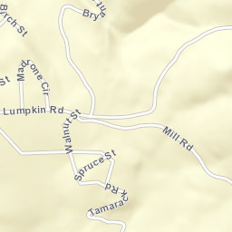 Feather Falls California Street Map