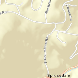 Sprucedale Colorado Street Map