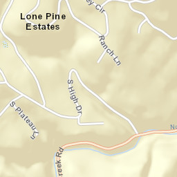 Lone Pine Estates Colorado Street Map