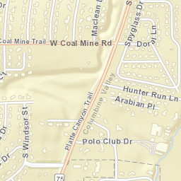 Columbine Heights Colorado Street Map