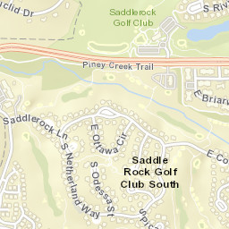 21222-21252 East Saddle Rock Lane Street Map