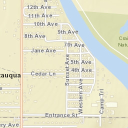 Chautauqua Ohio Street Map