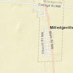 Milledgeville Ohio Street Map