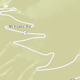 Pike National Forest Mount Evans Road Evergreen CO Street Map