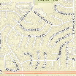 7589-7629 West Frost Drive, Littleton, CO Street Map