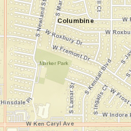 Columbine Street Map