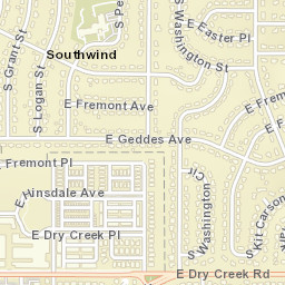 400-410 East Geddes Avenue, Centennial, CO Street Map