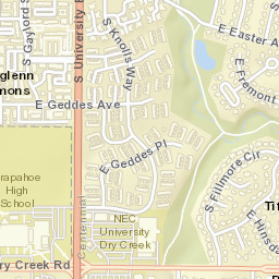 Southglenn Street Map