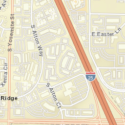 9742 East Dry Creek Road, Centennial, CO Street Map