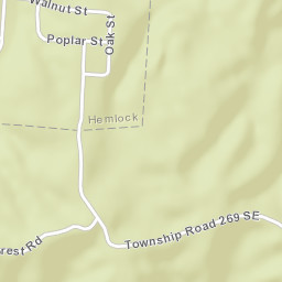 Hemlock Ohio Street Map