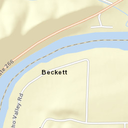 Beckett Ohio Street Map