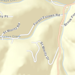Brook Forest Colorado Street Map