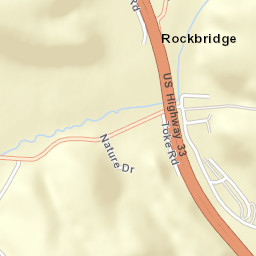Rockbridge Ohio Street Map