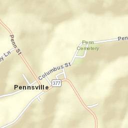 Pennsville Ohio Street Map