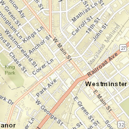 10 W Main St, Westminster, MD 21157 Street Map