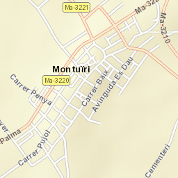 Montuïri Street Map