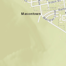 Masontown Colorado Street Map