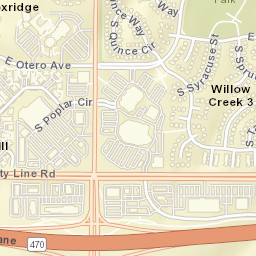 Lone Tree, CO, USA Street Map